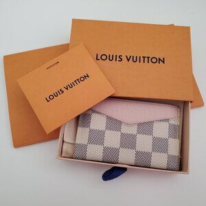 LV Damier Azur Card Holder - Rose Ballerine - FULL SET
